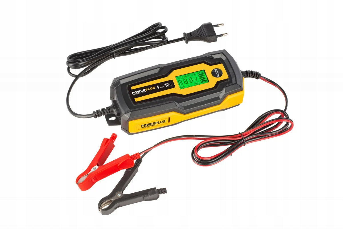 POWERPLUS POWX4203 - Automatická nabíječka baterií 70W / 4A / 120Ah