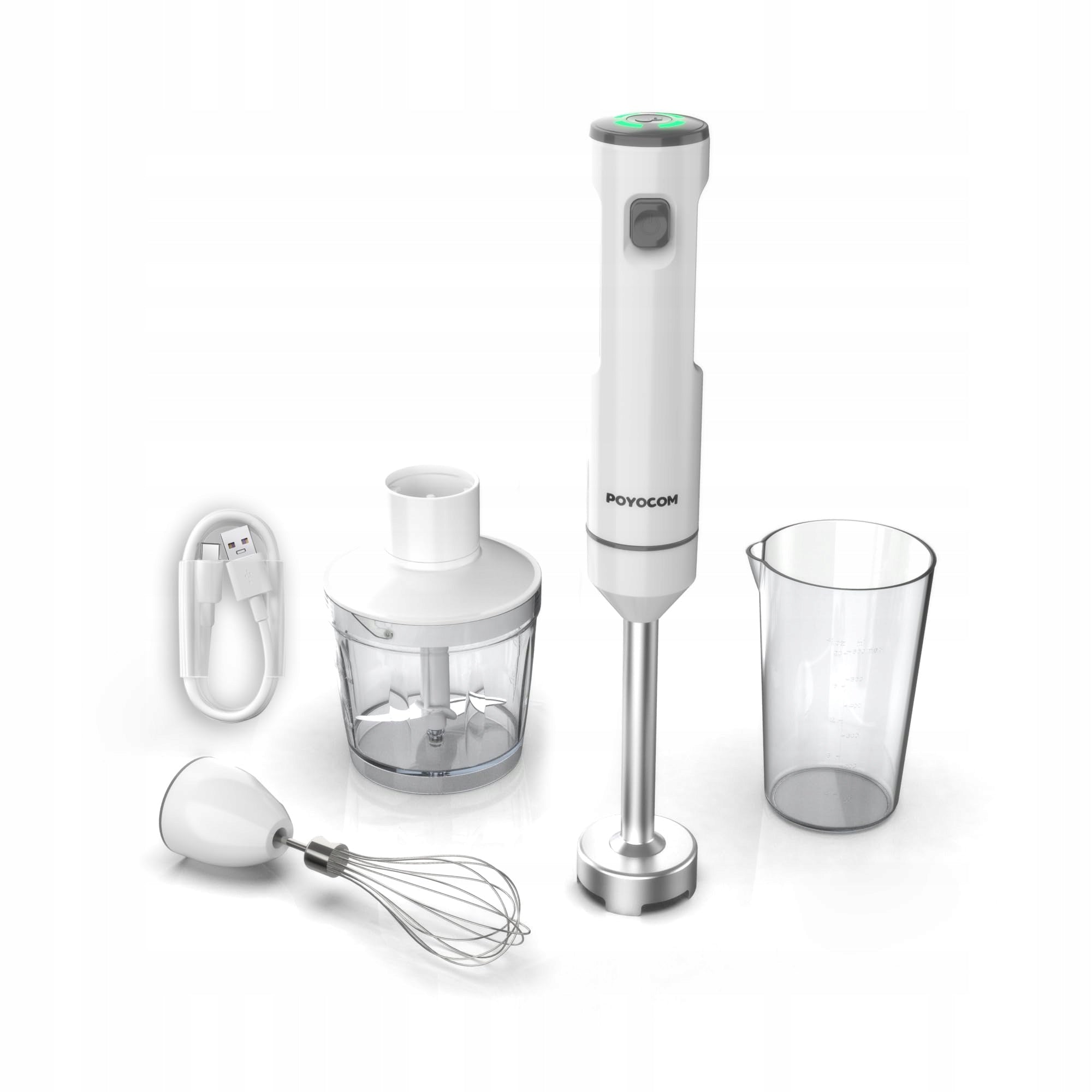 POYOCOM Wireless Hand Blender With Rechargeable Battery For Smoothie And Soups