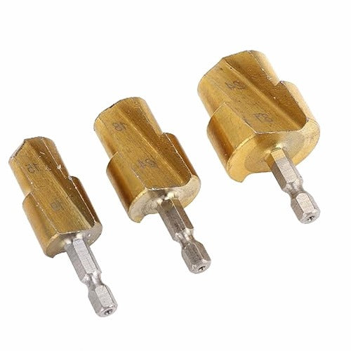 PPR PVC PIPE REAMERS SET OF 3 HIGH CARBON STEEL