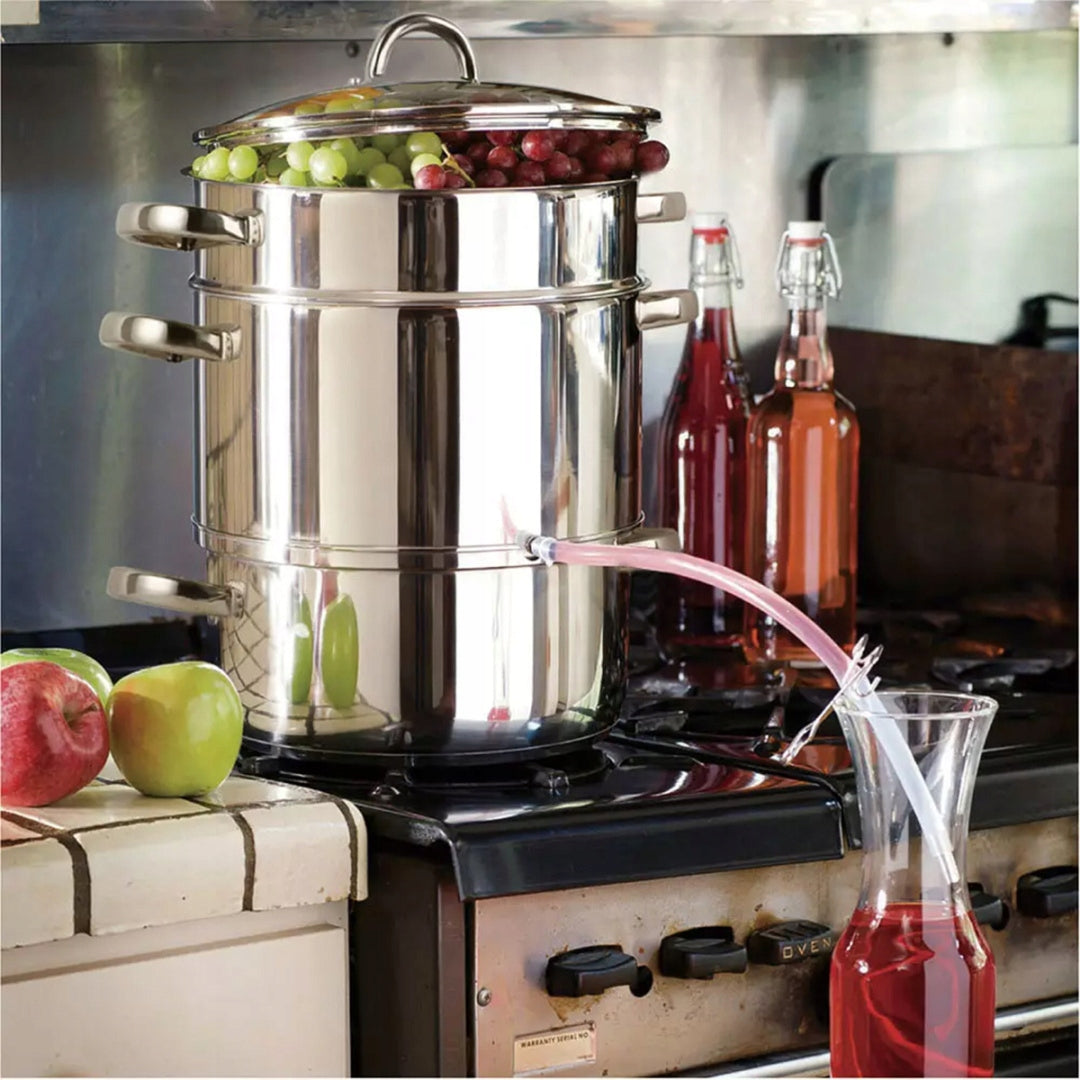 PRACTICAL JUICER - GAS STOVE AND INDUCTION - STEEL - 40X30X30 CM - 8L Packaging status original