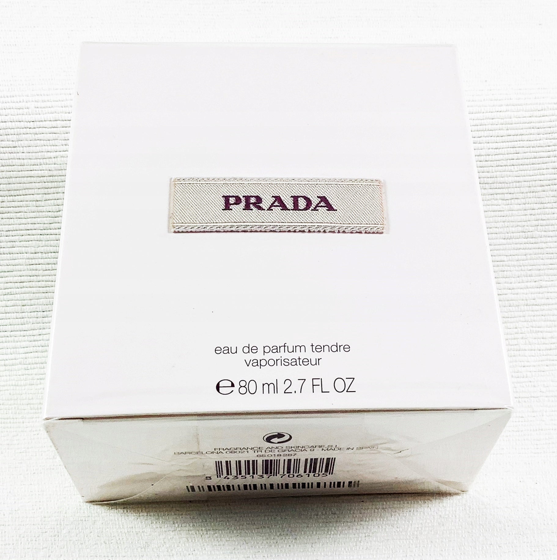 PRADA AMBER TENDRE 80 ML EAU DE PARFUM UNIQUE Packaging status original