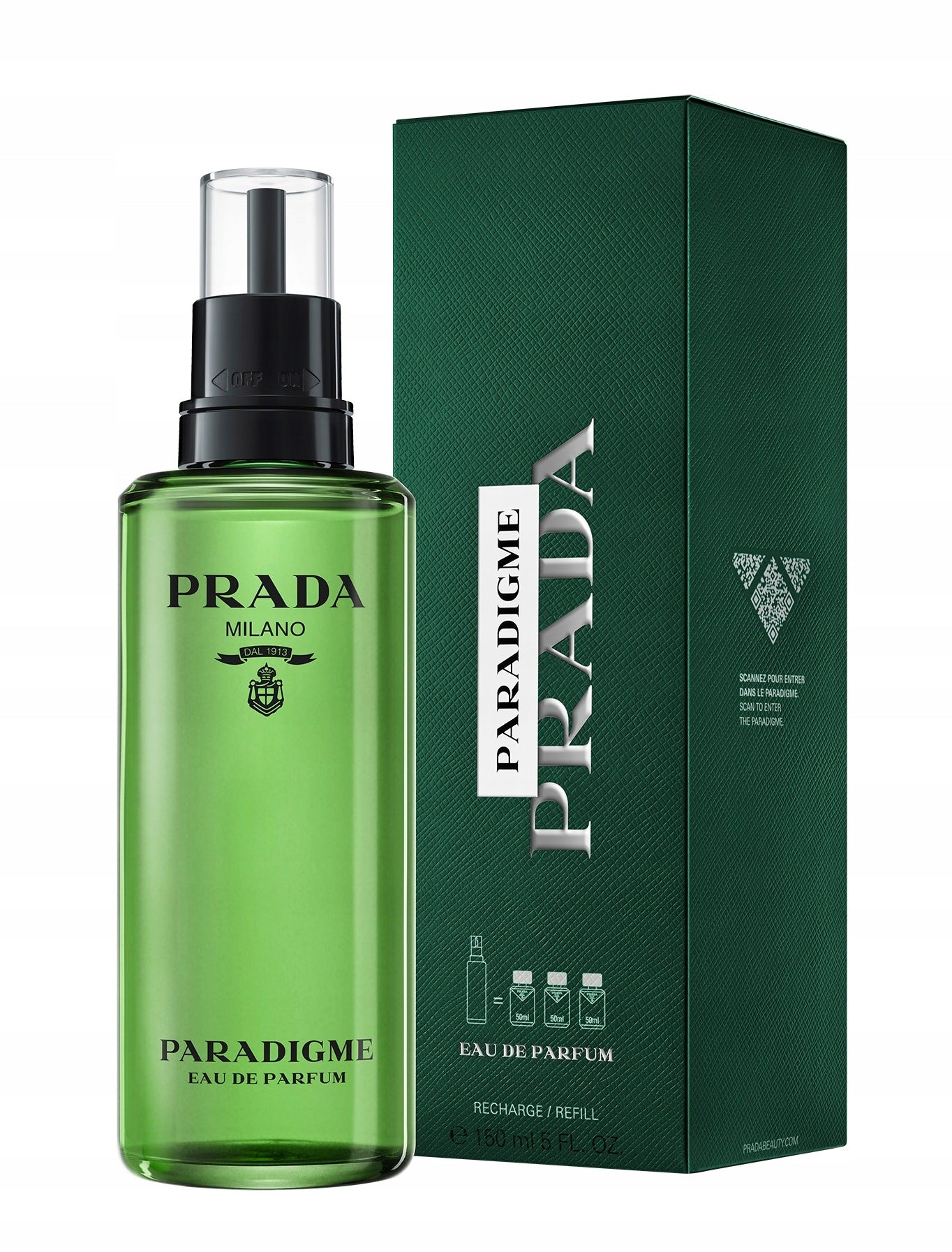 PRADA Paradigme Perfumed Water Filling Refill 150 ml Male