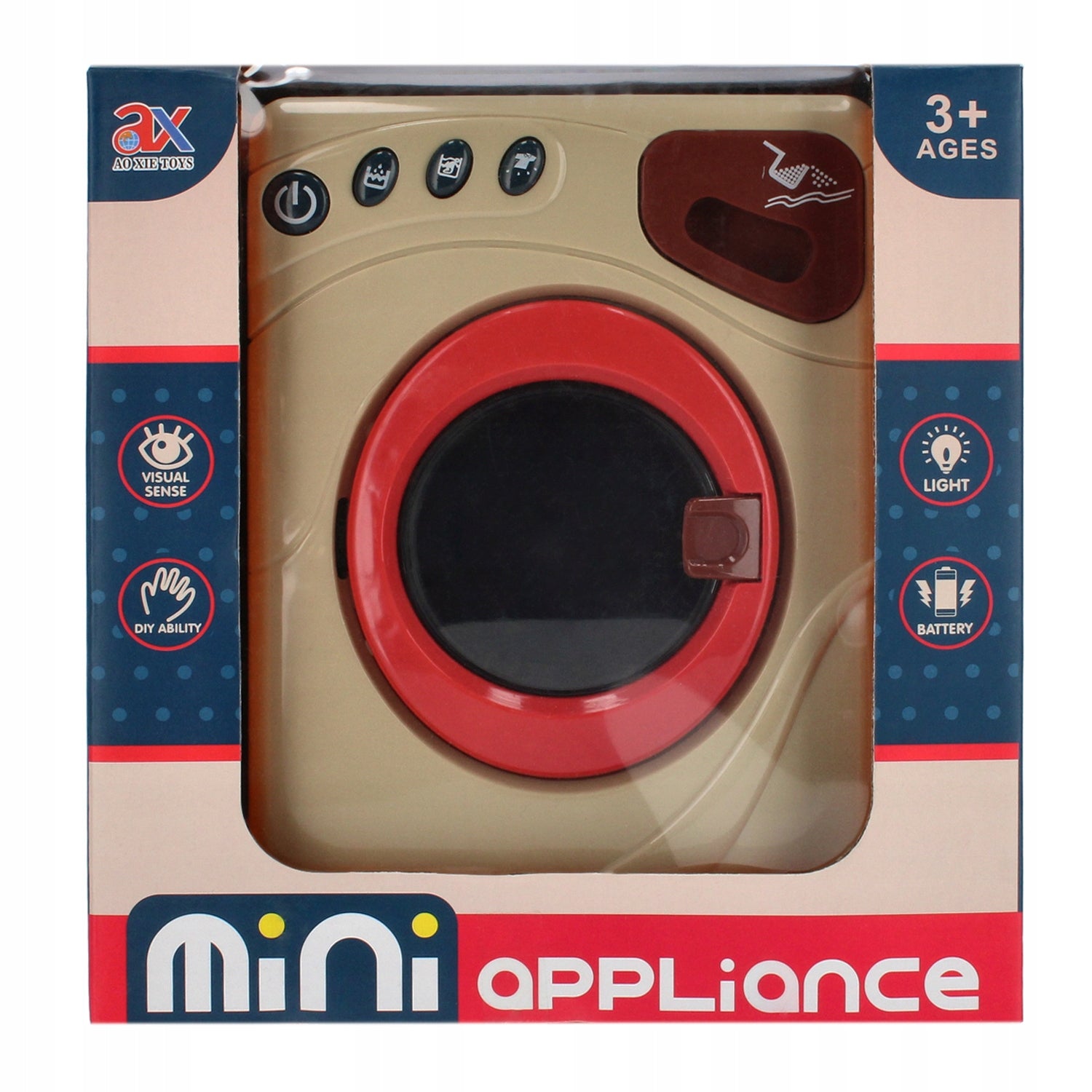 Žaislinė skalbimo mašina su šviesos ir garso efektu Mini Appliance
