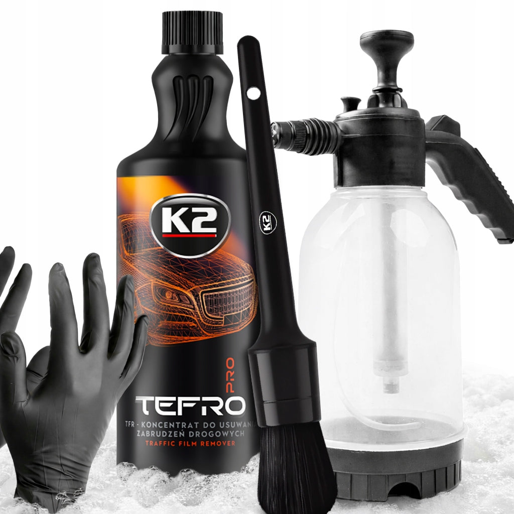 PRE-WASH KIT K2 TEFRO TRF 1L FOAMER DETAILING BRUSH
