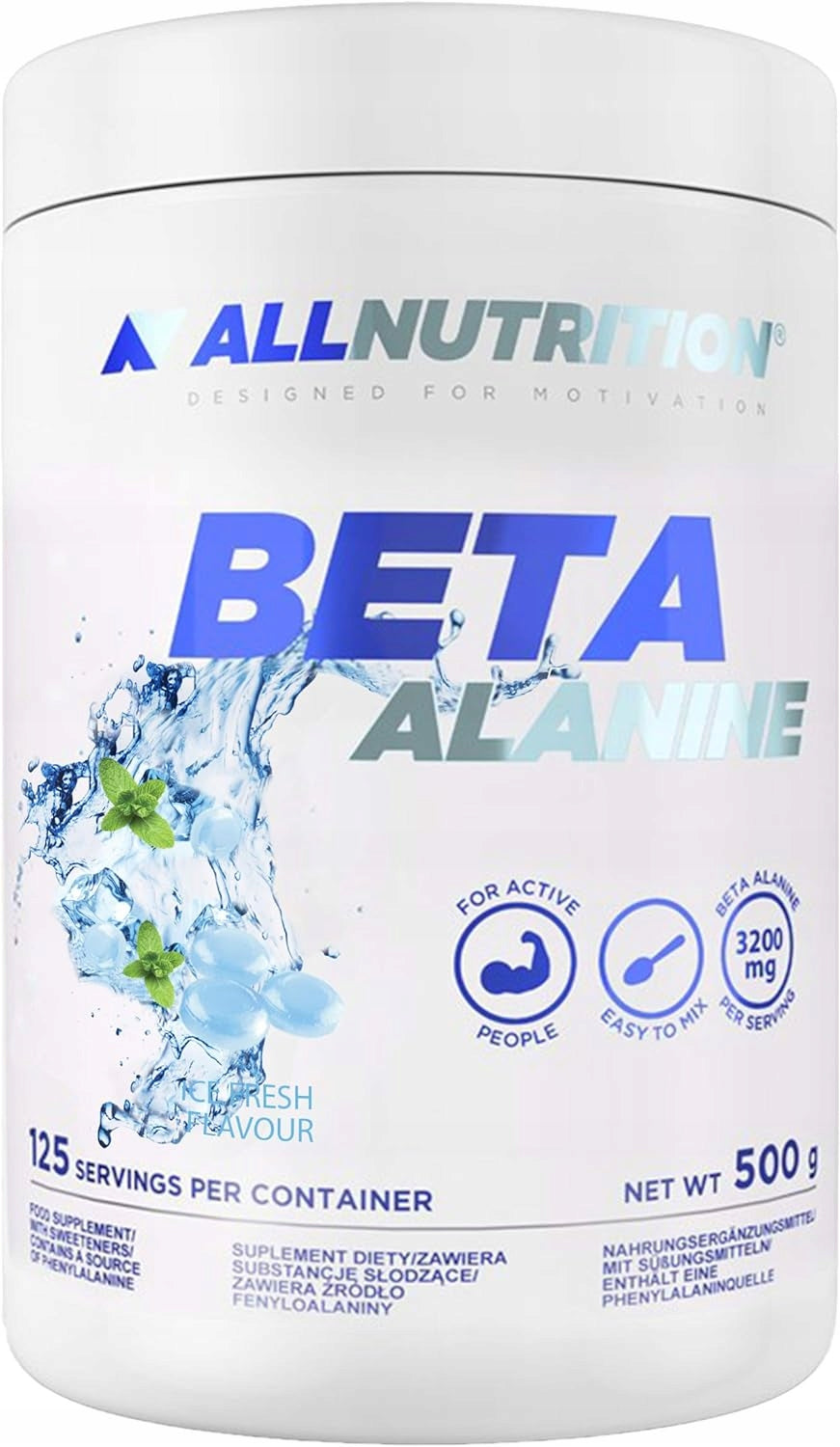 PRE-WORKOUT CONDITIONER ALLNUTRITION BETA-ALANINE 500G MINT STRENGTH Expiration date at least 1 year from the date of purchase