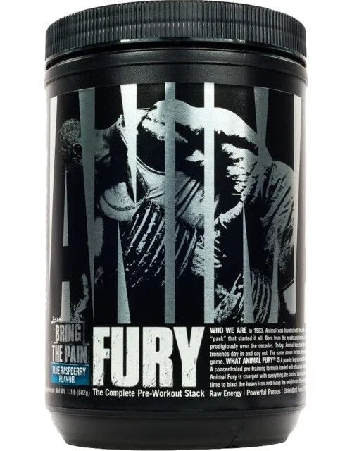 PRE-WORKOUT CONDITIONER POWDER PUMP ANIMAL FURY Universal 490g raspberry Expiration date at least six months from the date of purchase