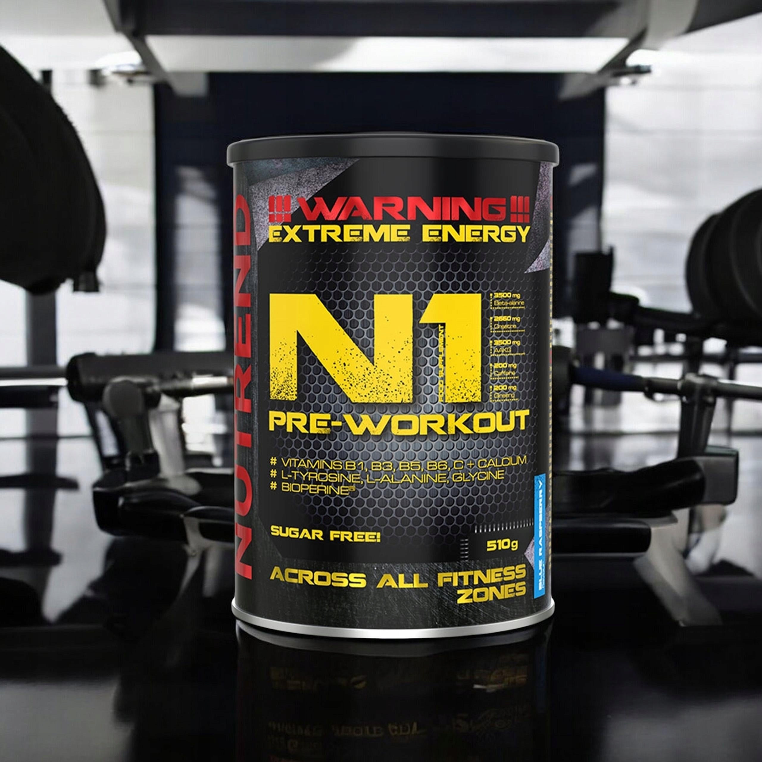 PRE WORKOUT CREATINE BETA ALANINE ARGININE CITRULLINE N1 510g NUTREND Expiration date at least six months from the date of purchase