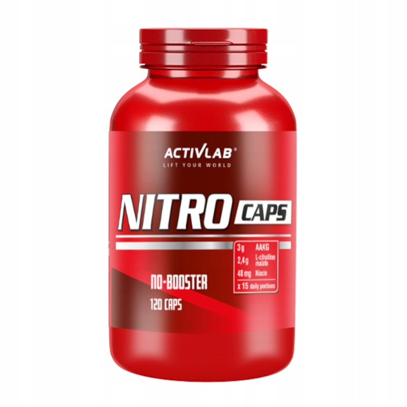 PRE-WORKOUT ENERGY power ARGININE Activlab Nitro Caps 120 kap