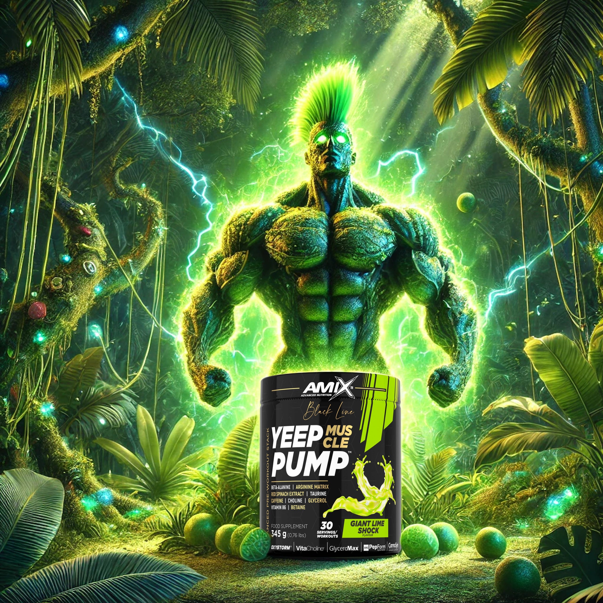 PRE-WORKOUT PUMP Caffeine Stimulation Strength Lime Sachet Expiration date at least six months from the date of purchase