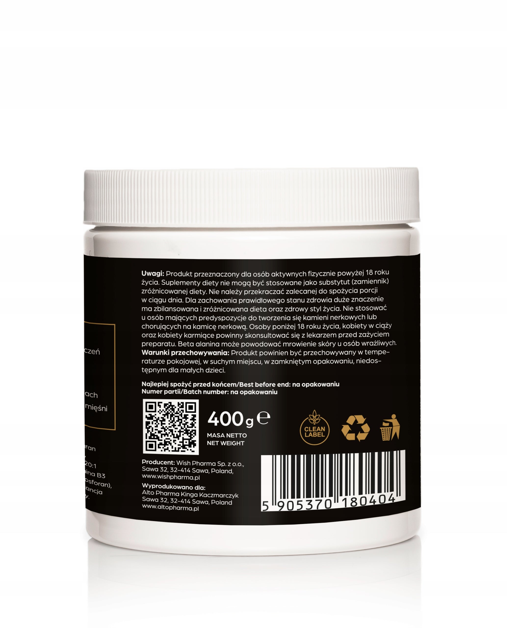PRE-WORKOUT PUMP PRE-WORKOUT Pump Stimulation Strength Caffeine 800g Packaging status original