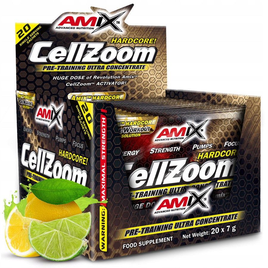 PRE-WORKOUT PUMP Strength Amix CellZoom Hardcore Booster Strong Formula
