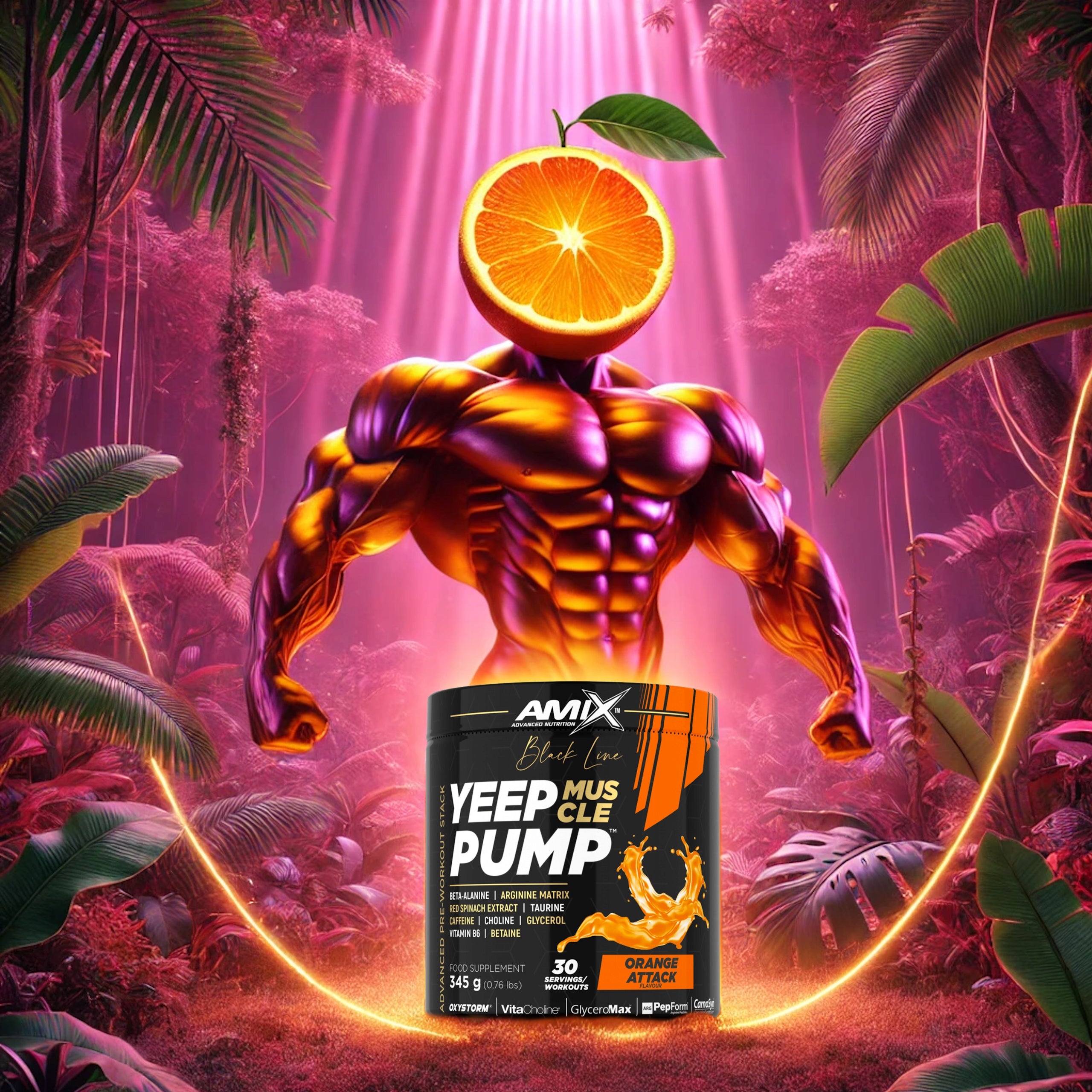 PRE-WORKOUT in Sachets Caffeine Pump Strength Focus Packaging status original