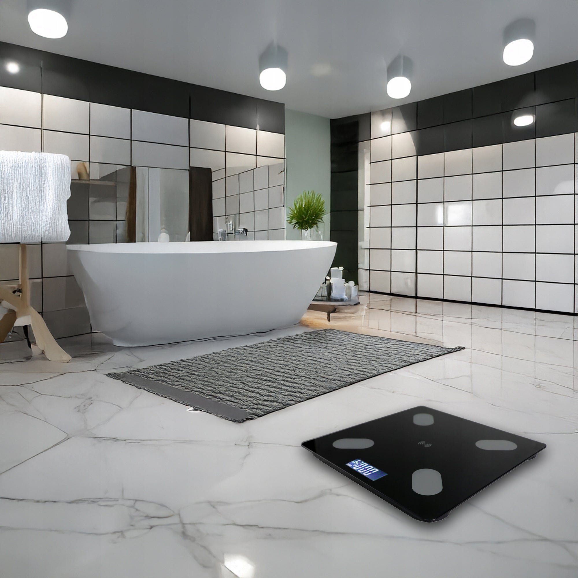 PRECISION BATHROOM SCALE SMART ELECTRONIC ANALYTICAL 180KG 25in1 Manufacturer code Waga 180kg 25w1