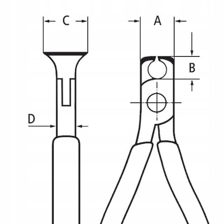PRECISION CUTTING PLIERS FOR ELECTRONICS 64 02 115 KNIPEX Brand Knipex