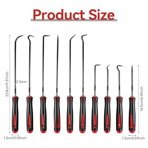PRECISION HOOKS FOR SEALING SHAFT SET OF 10 HAND TOOLS Manufacturer code SWC5908151483398