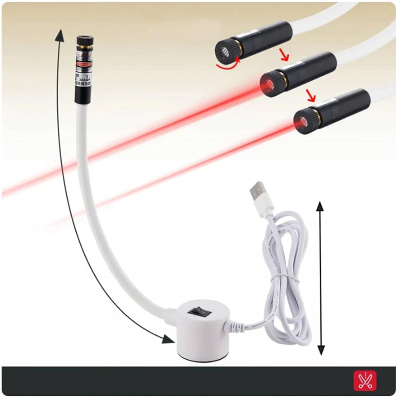 PRECISION LASER SEWING POINTER LINE CROSS POINT MAGNET FOR MACHINE Packaging status original