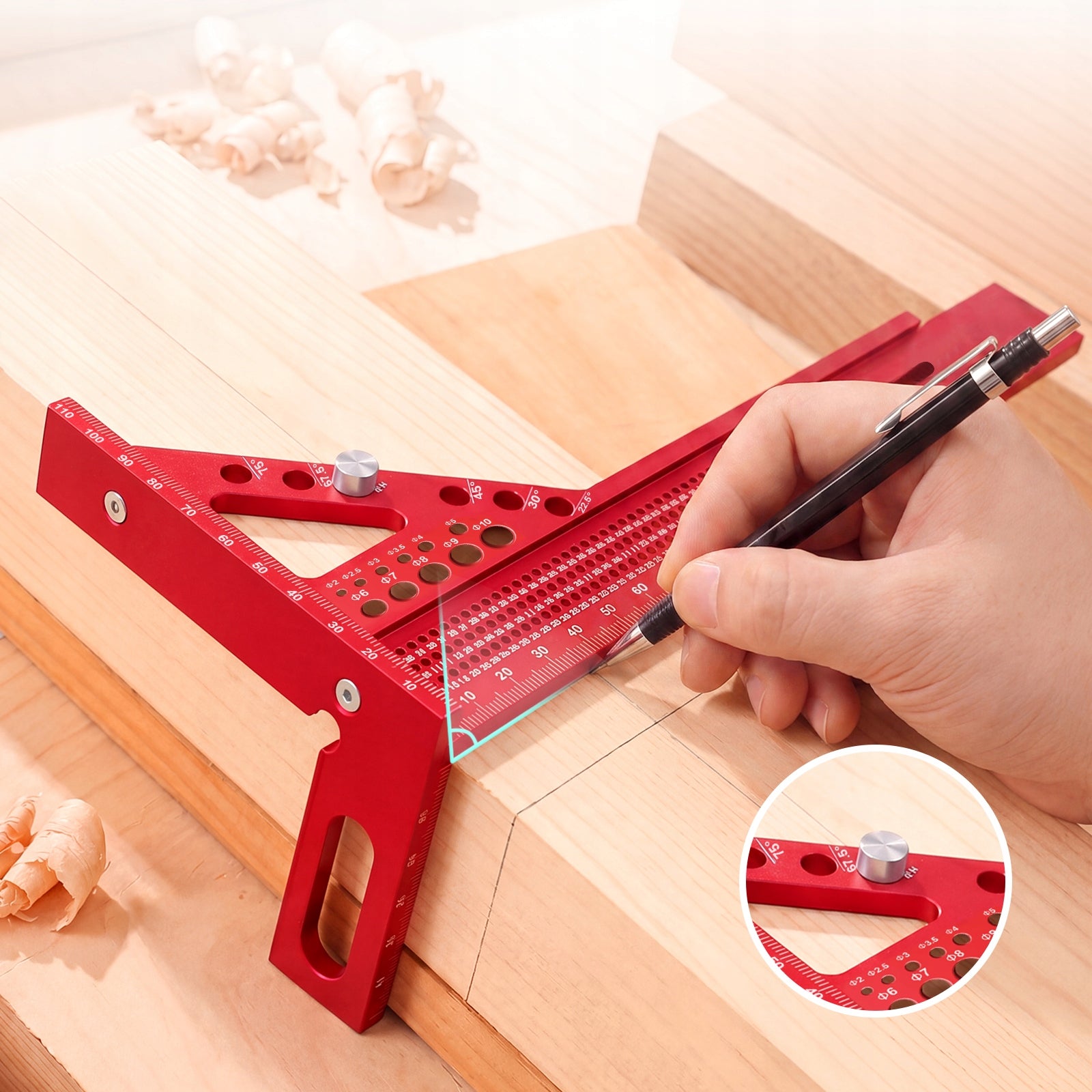 PRECISION METAL CARPENTRY ANGLE FOR 3D WOOD MEASUREMENT AND MARKING Brand no brand