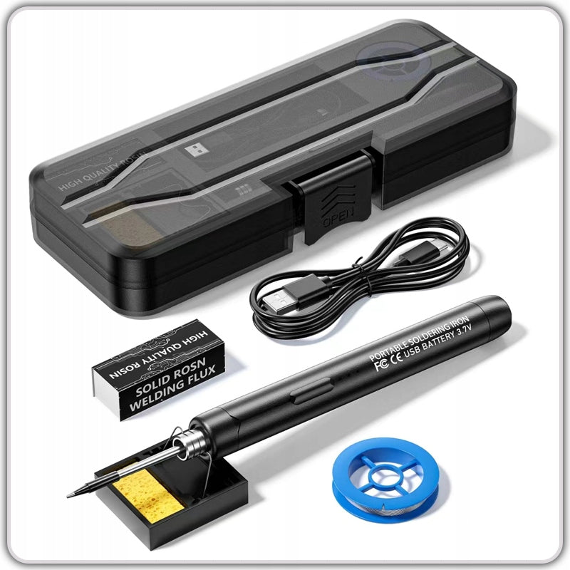 PRECISION SOLDERING IRON CORDLESS FLASK SET 400°C USB-C Packaging status original