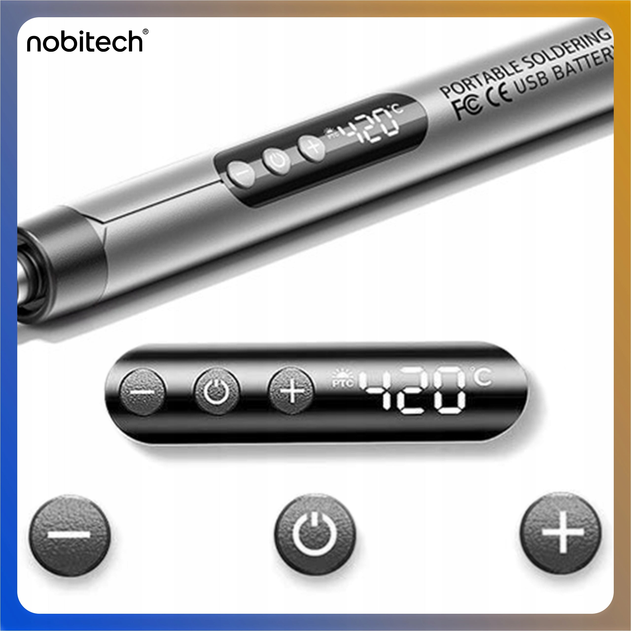 PRECISION SOLDERING IRON CORDLESS FLASK SET 420°C USB-C Manufacturer code SI02
