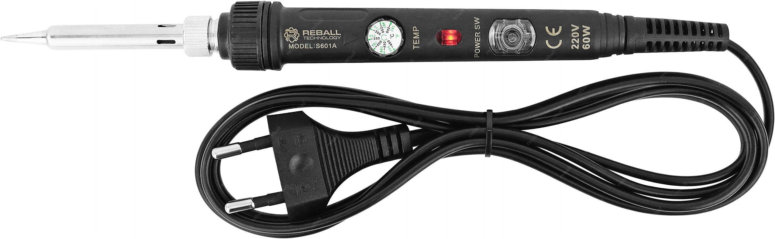 PRECISION SOLDERING IRON WITH TEMPERATURE CONTROL COMPANY REBALL S601A 60W 900M Packaging status original
