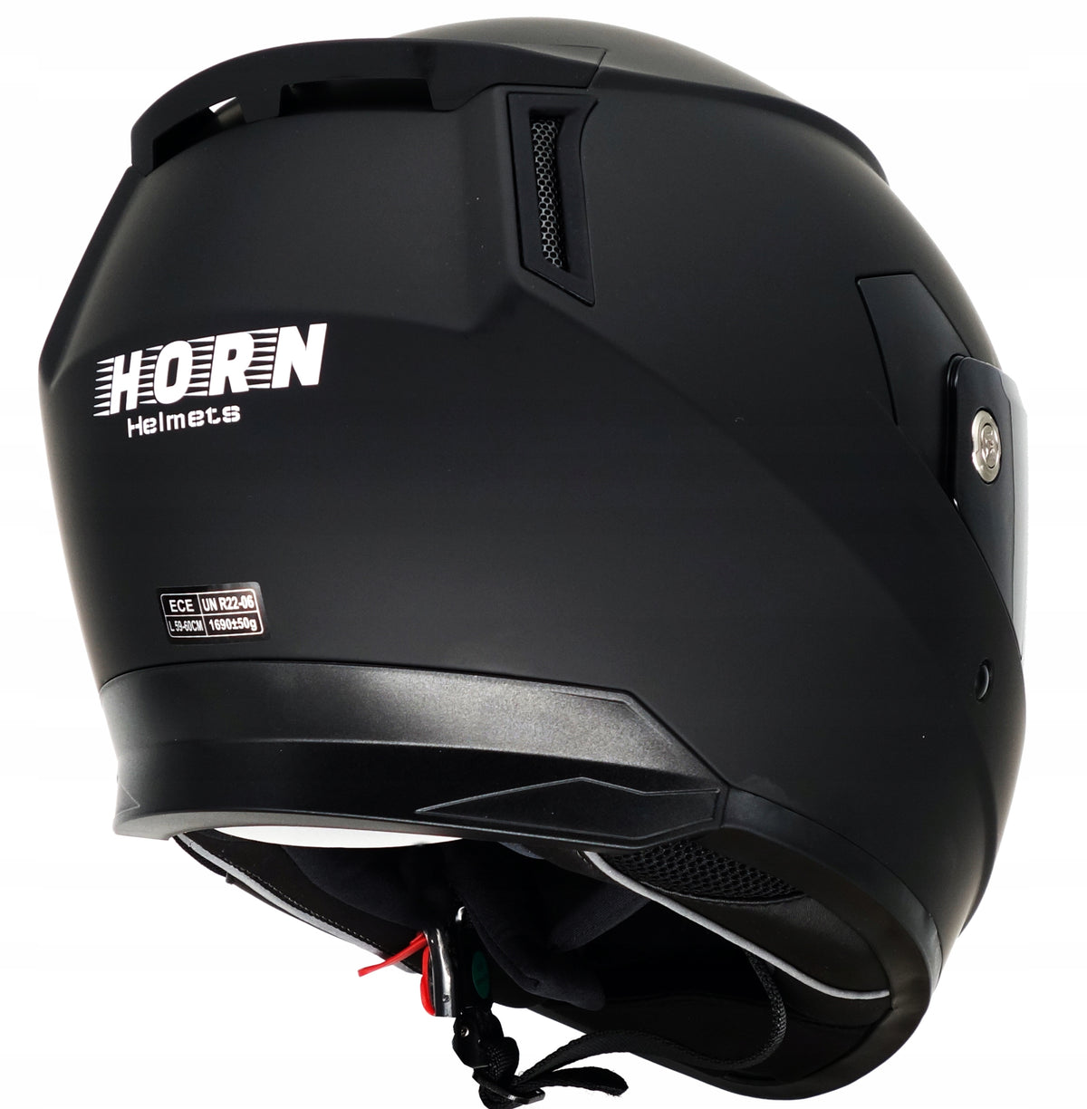 PREDATOR MOTORCYCLE HELMET HORN BLACK GLASS-COLORLESS FREEBIE INTERKOM READY Manufacturer's catalog number H833 BLENDA 2X SZYBA