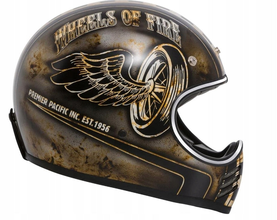 PREMIER MX OP 9 Vintage Integral Motorcycle Helmet For Scrambler Chopper European type approval ECE R22-05