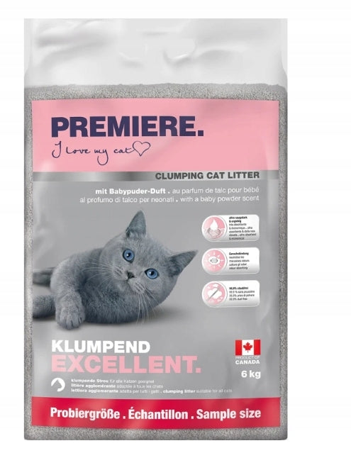 PREMIERE Cat clumping litter Powder 6 kg