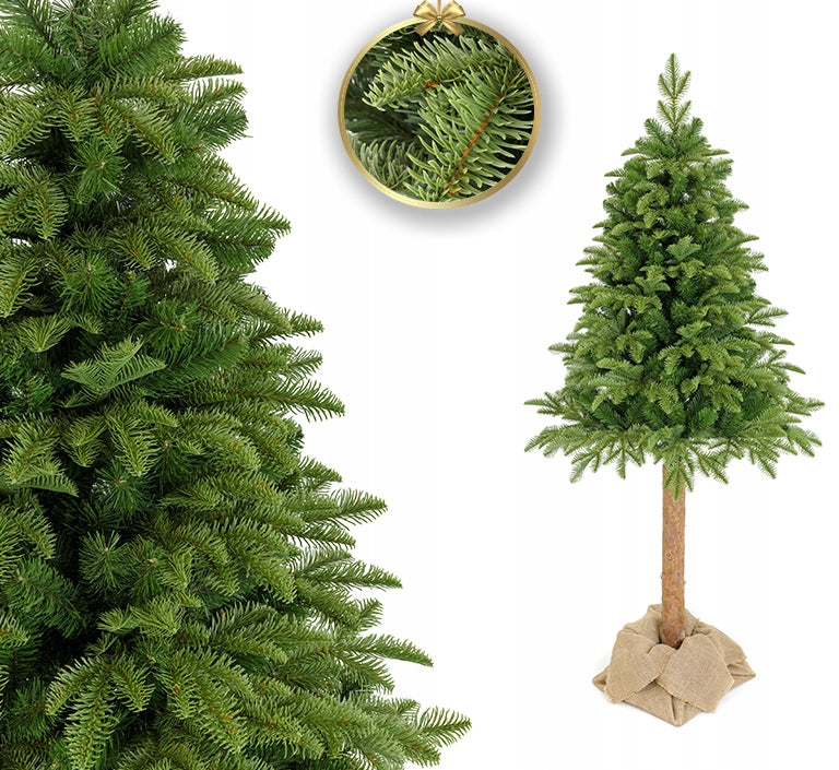 PREMIUM ARTIFICIAL CHRISTMAS TREE FIR NOBILES ON THE TRUNK PE+PVC 220 cm!