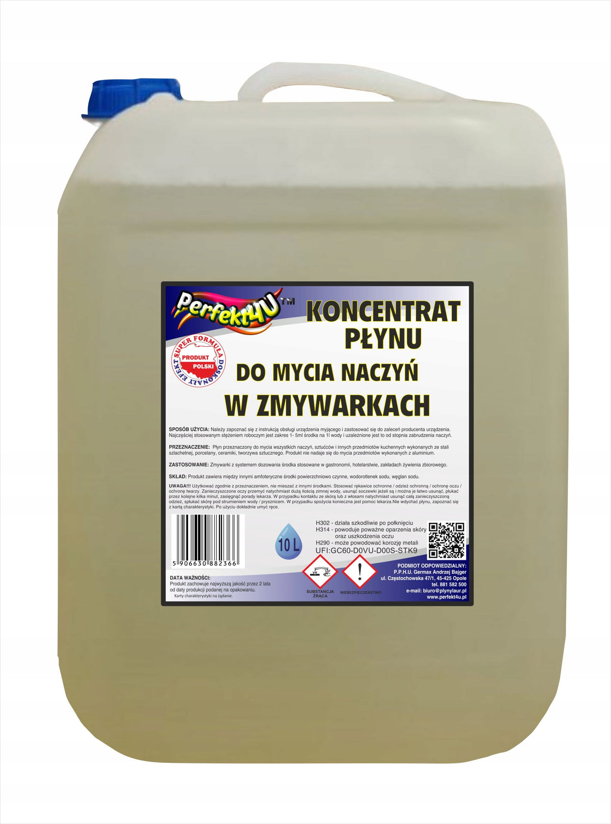 PREMIUM DISHWASHING LIQUID IN GASTRONOMIC DISHWASHERS (HoReCa) 10L