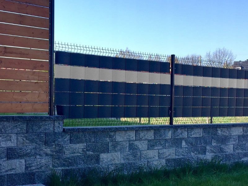 PREMIUM FENCE TAPE 1200g BLACK FOR PANEL FENCE 19cmx26m Length 26 m