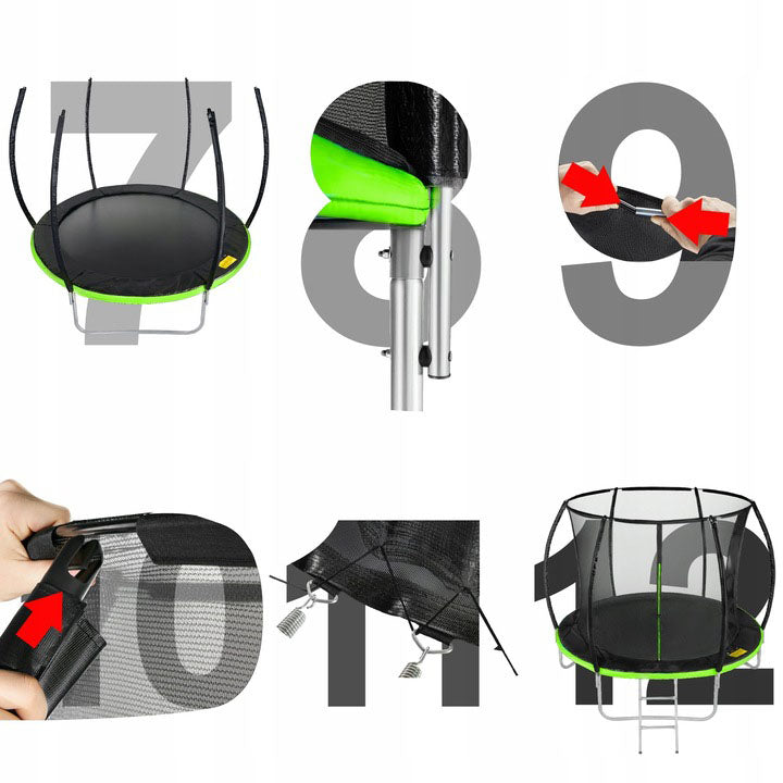 PREMIUM GARDEN TRAMPOLINE BLACK JUST FUN 10FT-305CM Manufacturer code JUST FUN 10FT-305CM PREMIUM BLACK