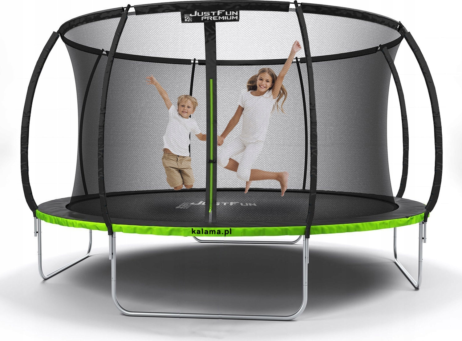 PREMIUM HOME GARDEN TRAMPOLINE FOR KIDS REINFORCED STABLE 8FT-244CM
