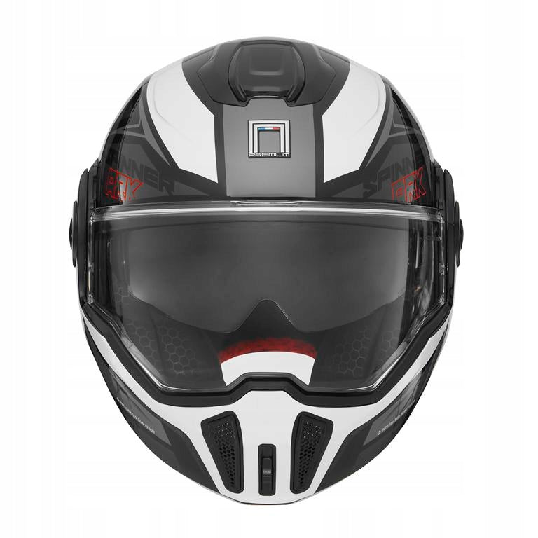 PREMIUM JAW HELMET NOX NP999 SPINNER ARK BLACK WHITE RED S Manufacturer Nox