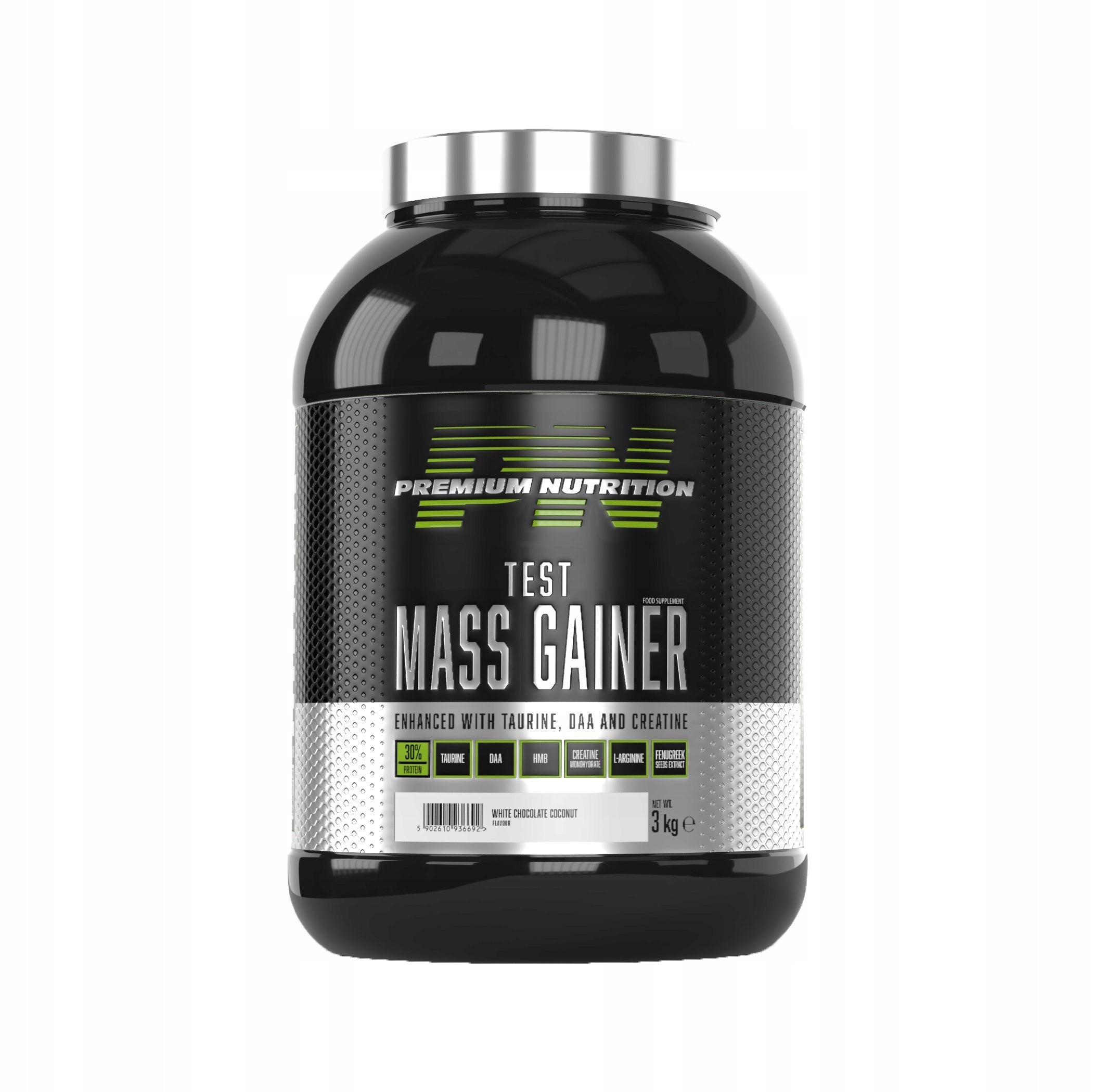 PREMIUM NUTRITION Test Mass Gainer 3 kg Strawberry