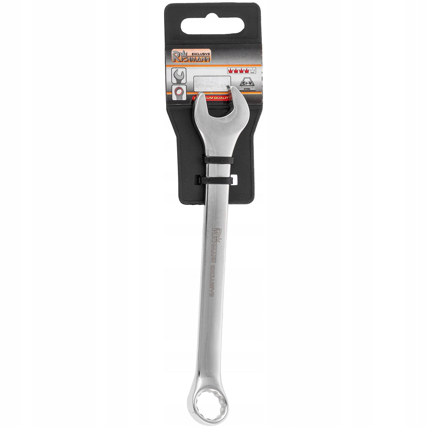 PREMIUM POLISHED FLAT EYE WRENCH SOLID STRONG CR-V 26 MM Product weight with unit packaging 0.358 kg