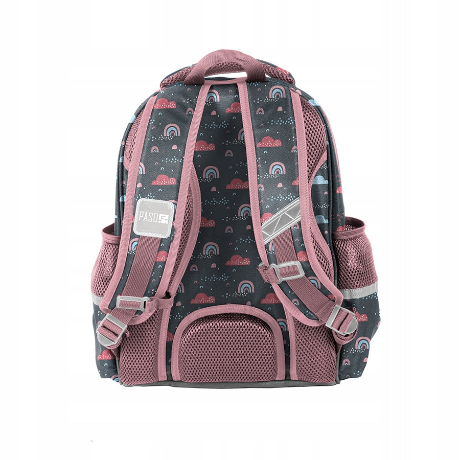 PREMIUM SCHOOL BACKPACK PASO BALLERINA FOR GIRLS ELEMENTARY SCHOOL GREY EAN (GTIN) 5903162114613