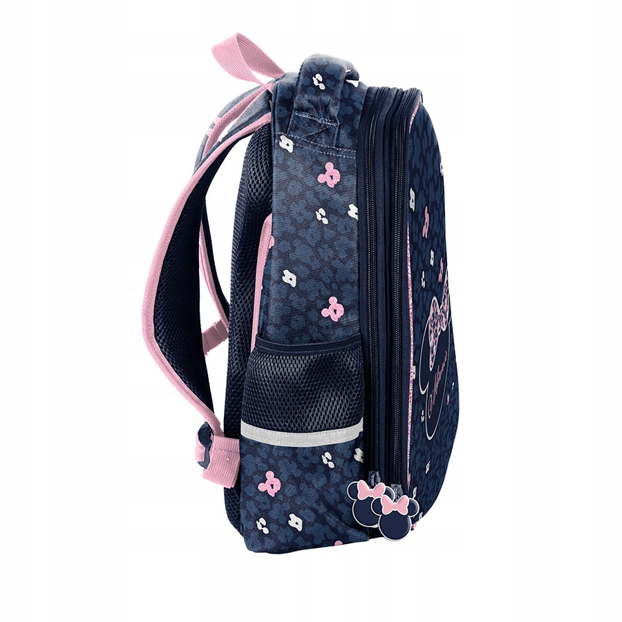 PREMIUM SCHOOL BACKPACK PASO MINNIE FOR GIRLS BASIC NAVY BLUE Brand Paso
