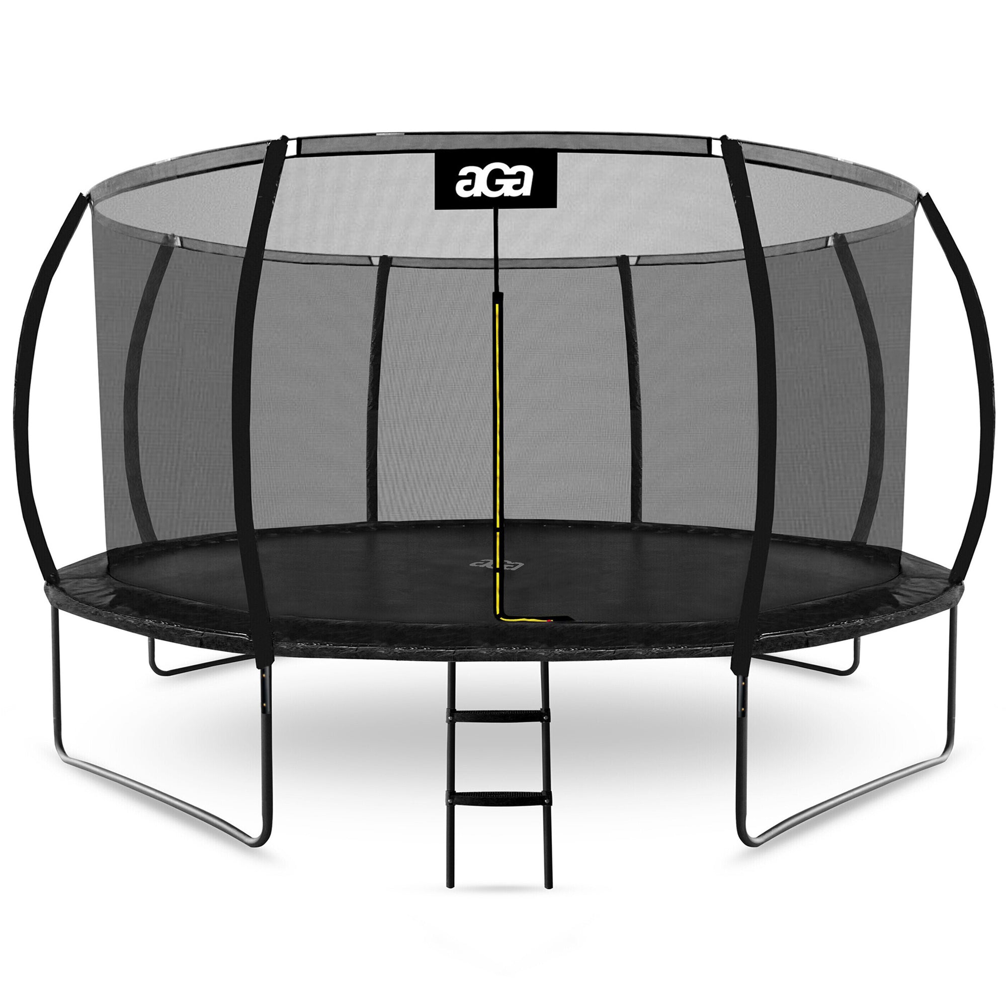 PREMIUM Trampoline EXCLUSIVE 430 cm 14 ft Aga Black MAX Safety HIT Brand Aga