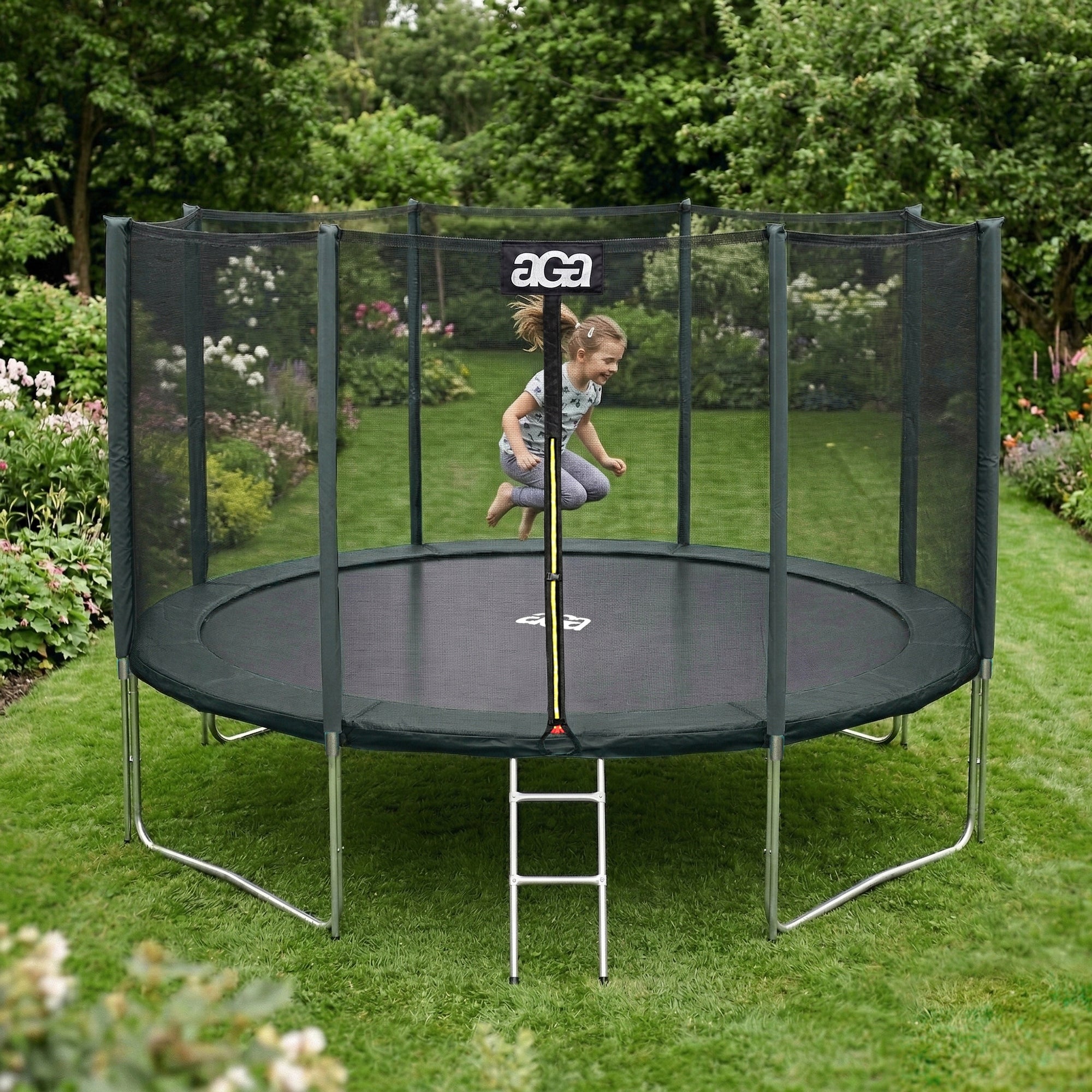 PREMIUM Trampoline SPORT PRO 366 cm 12 ft Aga Green DG MAX Safety Manufacturer code MRP1012DG