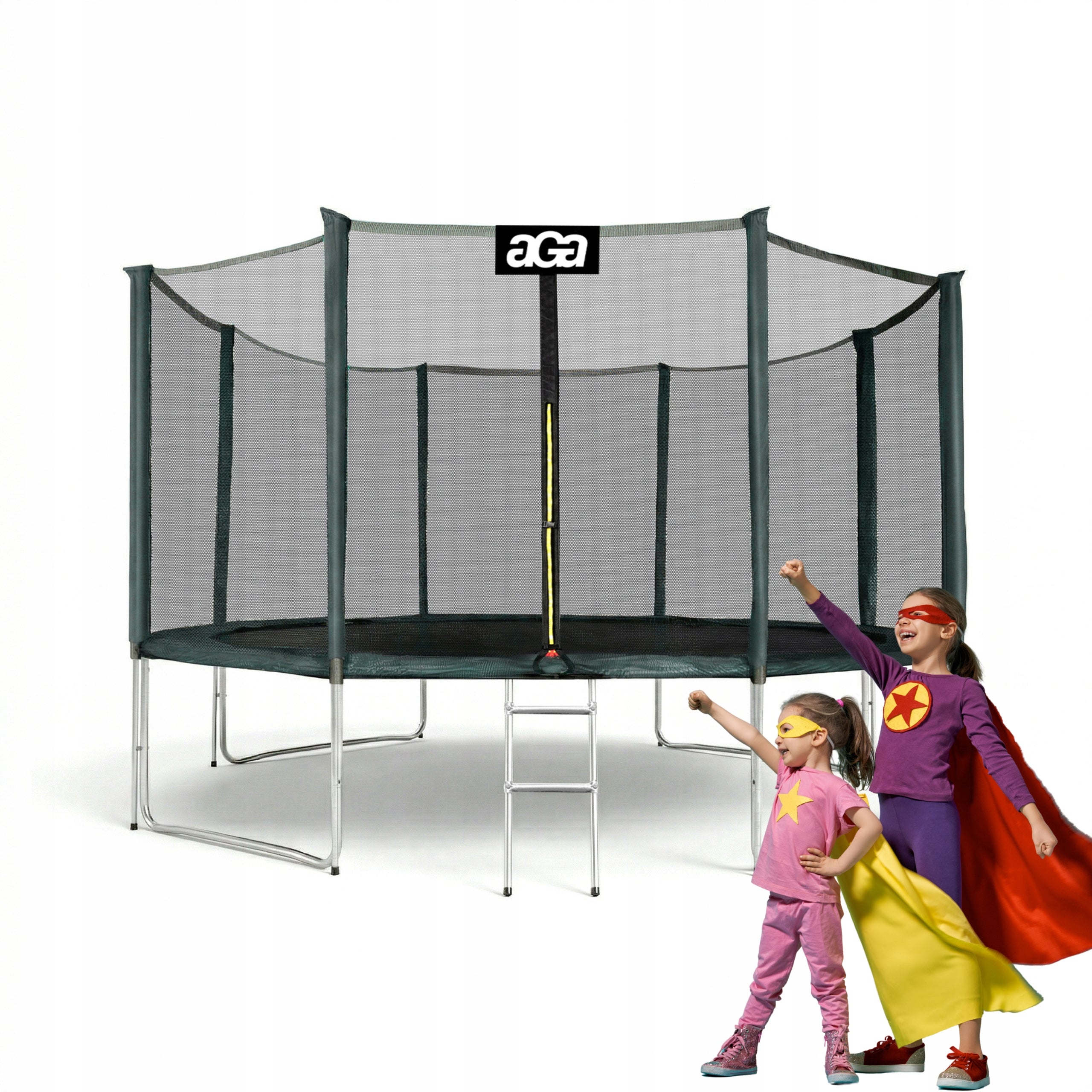 PREMIUM Trampoline SPORT PRO 366 cm 12 ft Aga Green DG MAX Safety