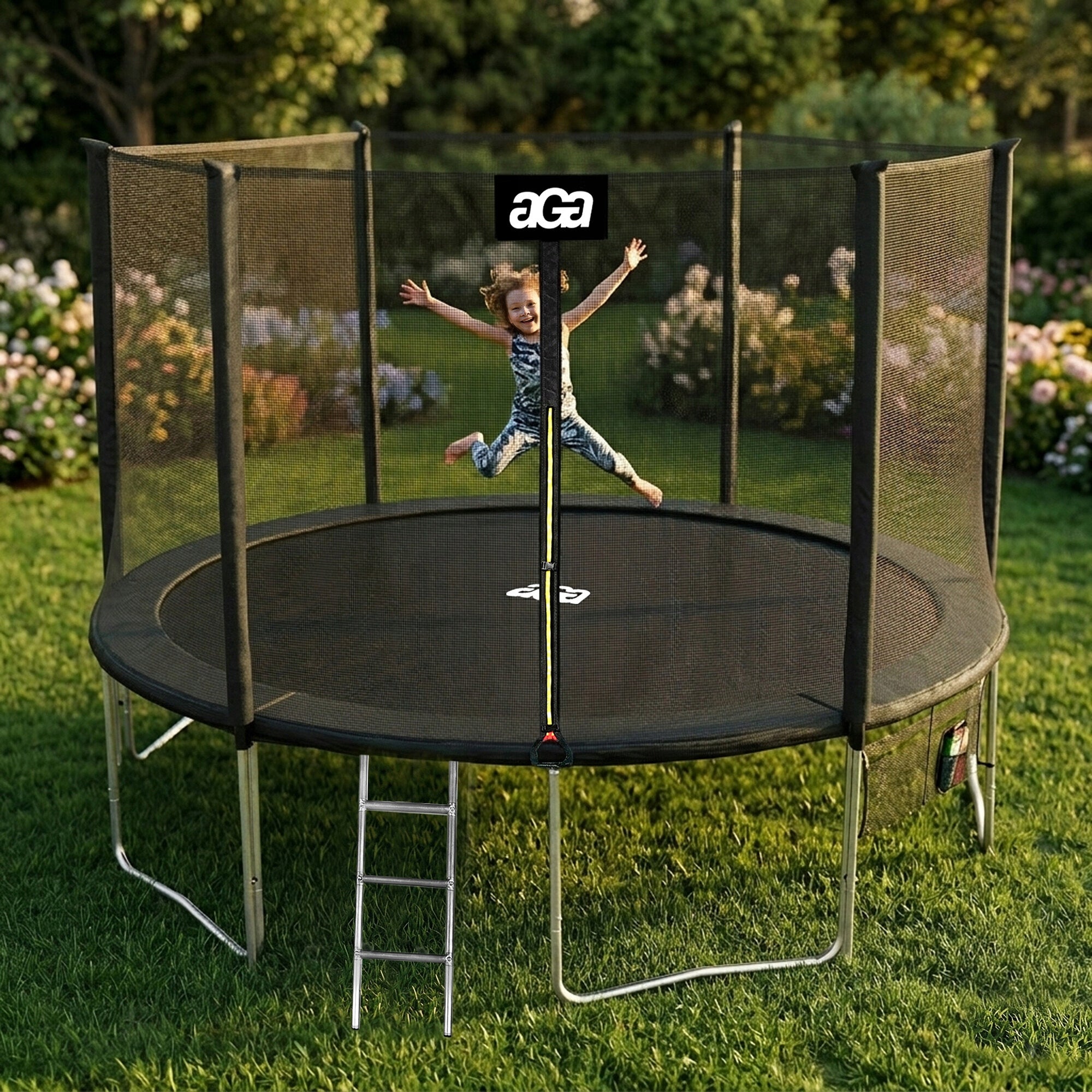 PREMIUM Trampoline SPORT PRO 430 cm 14 ft. Aga Black MAX Safety Manufacturer code MRP1014Black