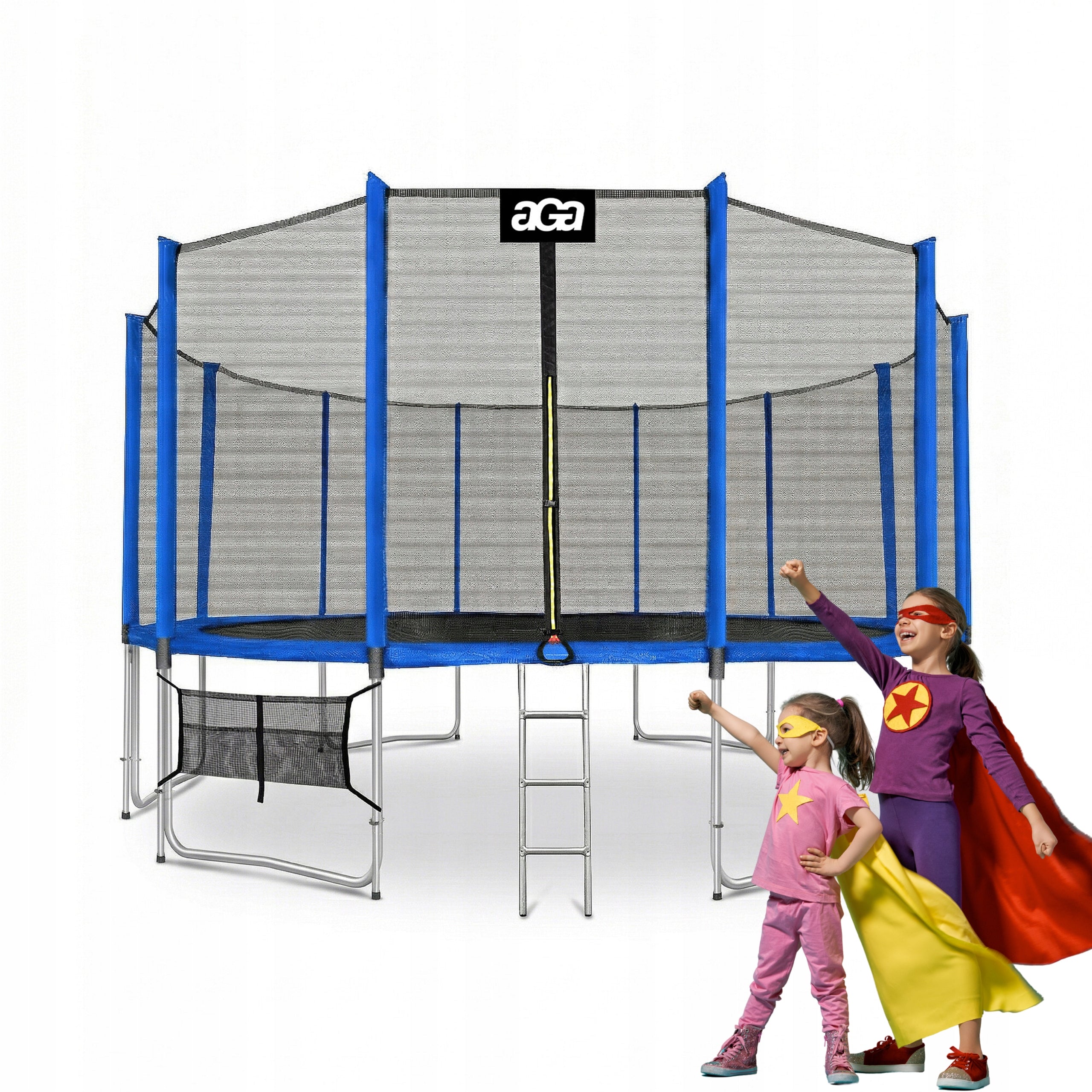 PREMIUM Trampoline SPORT PRO 500 cm 16FT Aga Blue MAX Safety