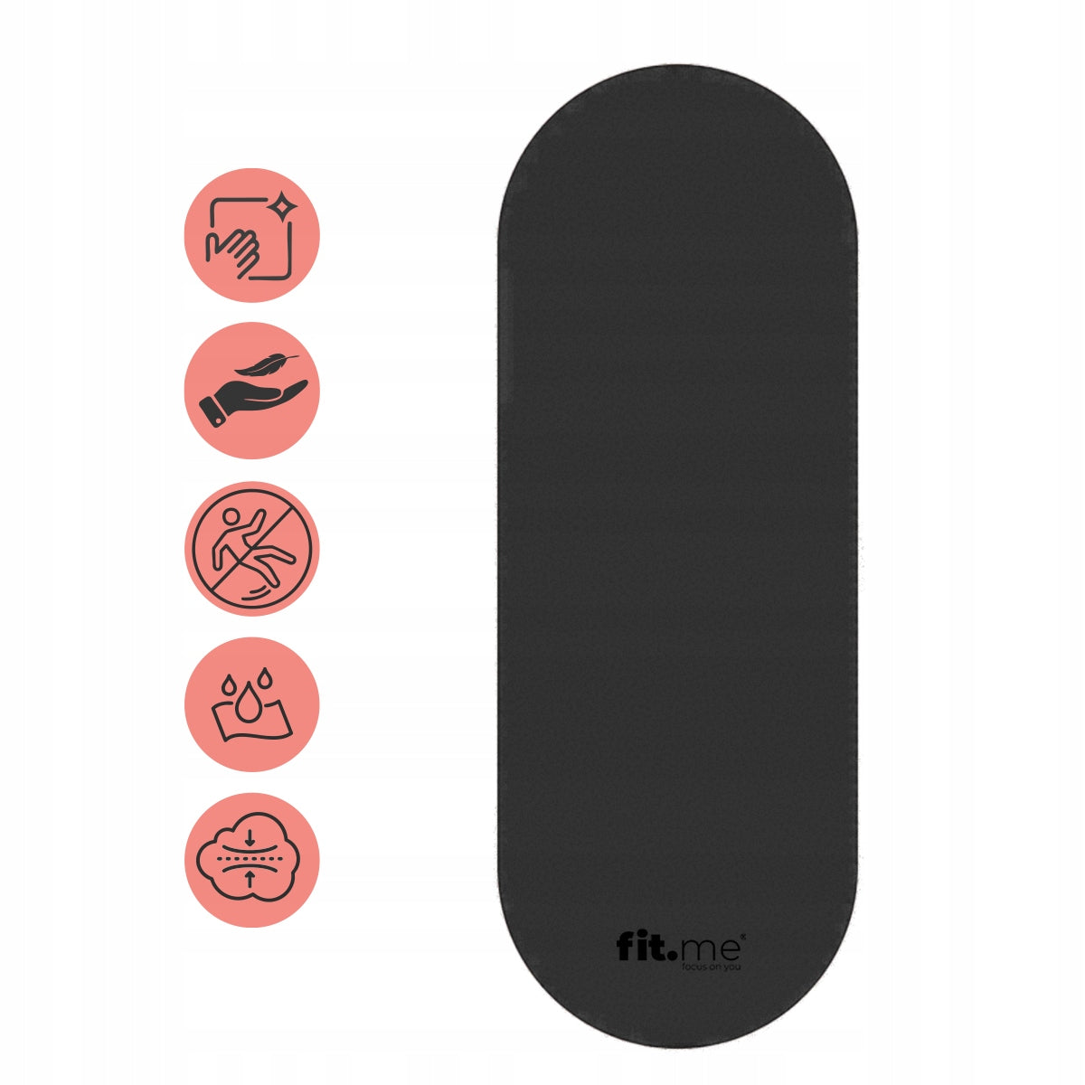 PREMIUM YOGA MAT OVAL NON-SLIP RUBBER PU FROSTED FIT.ME Packaging status original