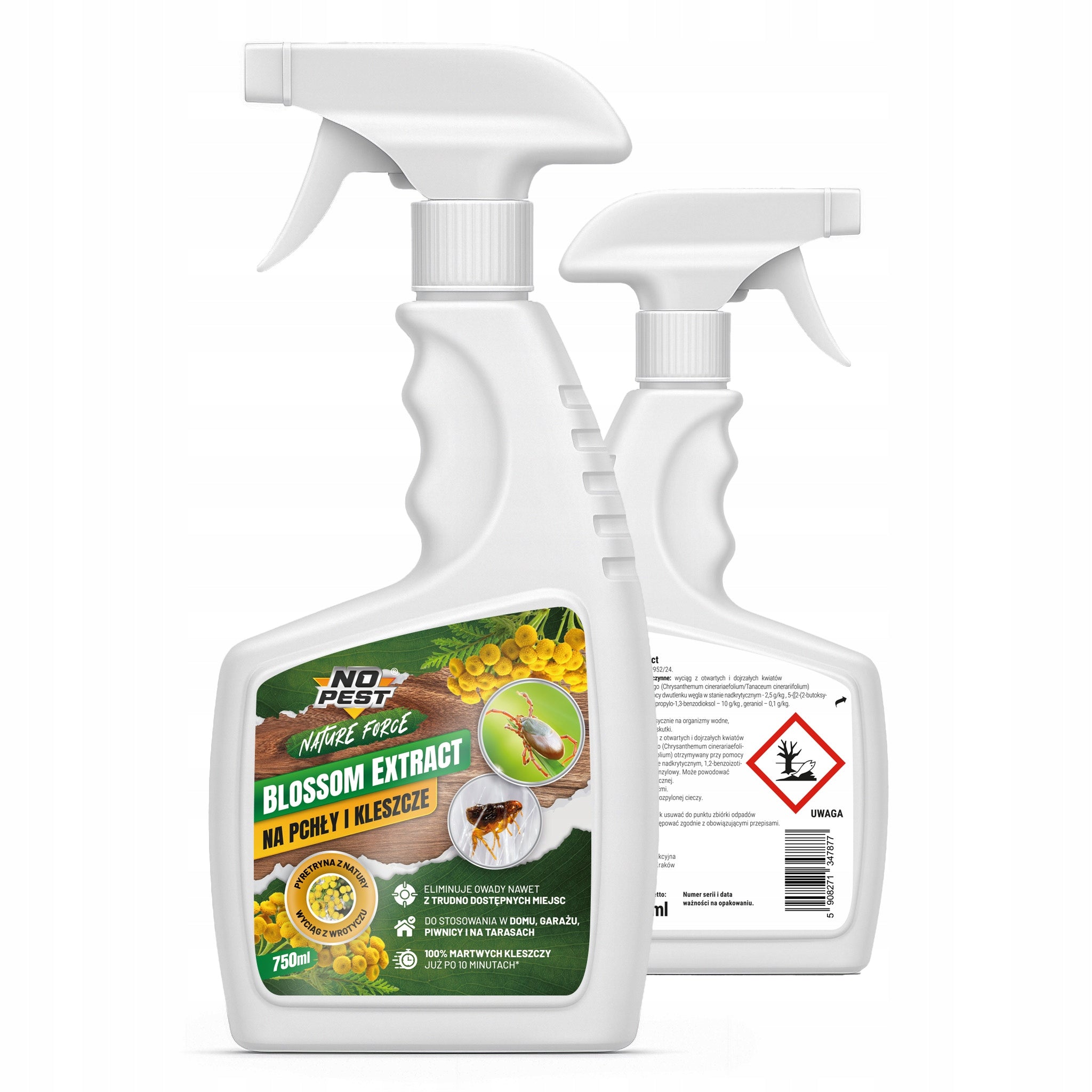 PREPARATION SPRAY AGENT FOR FLEAS TICKS EXTRACT 750ML TANSY Form liquid