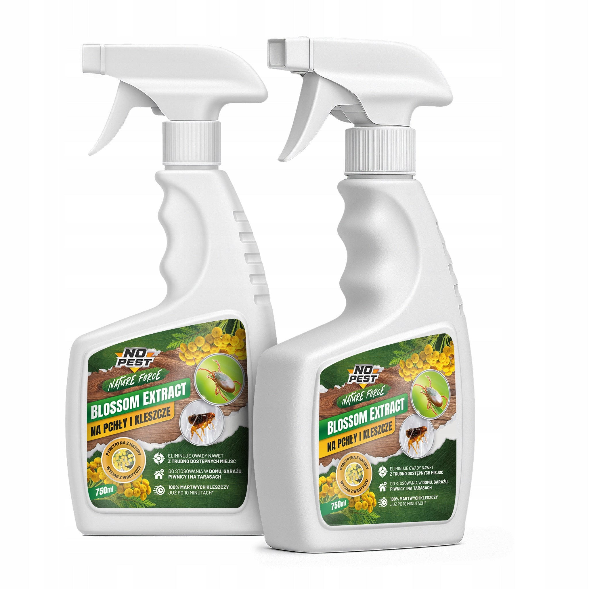PREPARATION SPRAY AGENT FOR FLEAS TICKS EXTRACT 750ML TANSY Manufacturer No-Pest