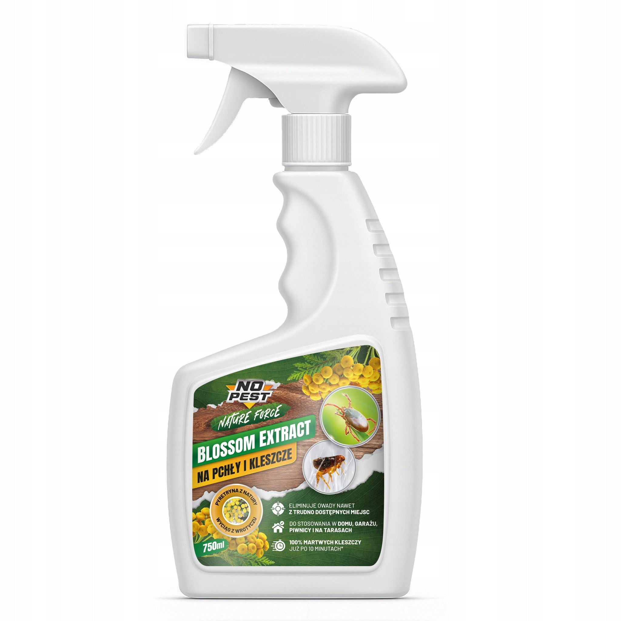 PREPARATION SPRAY AGENT FOR FLEAS TICKS EXTRACT 750ML TANSY Packaging status original