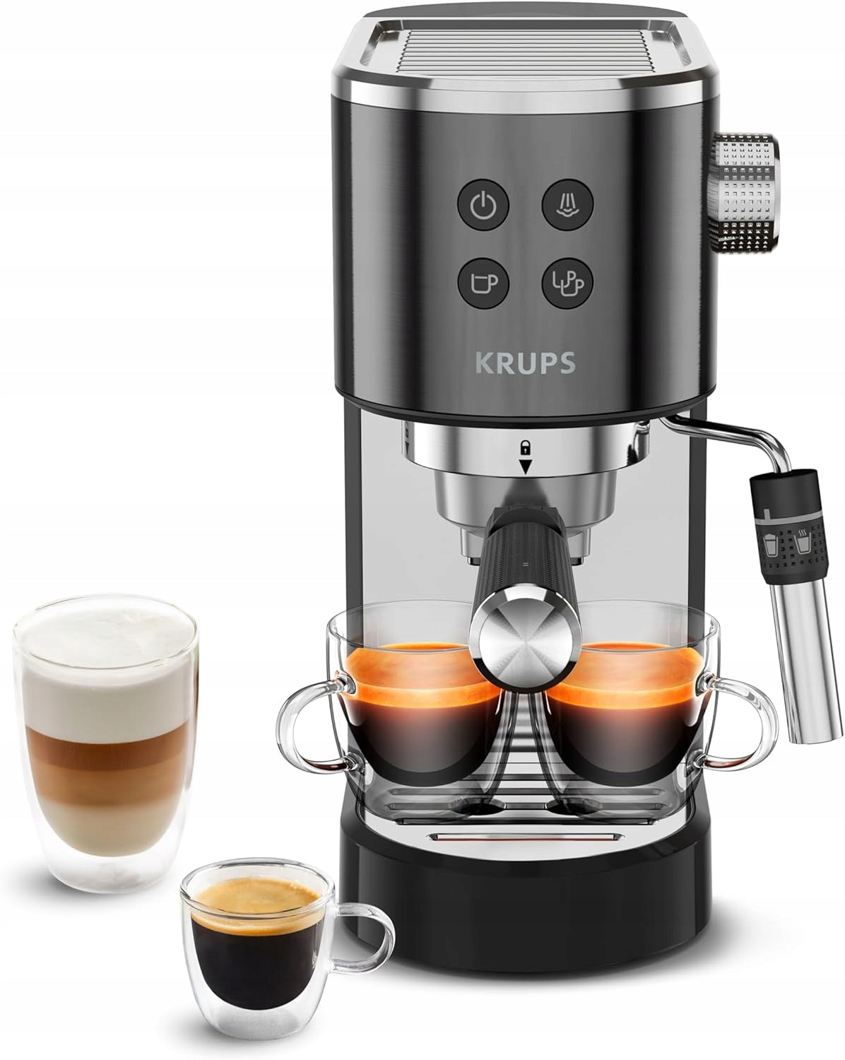 PRESSURE COFFEE MAKER 15 BAR STEAM NOZZLE 3 FILTERS SET KRUPS XP444G