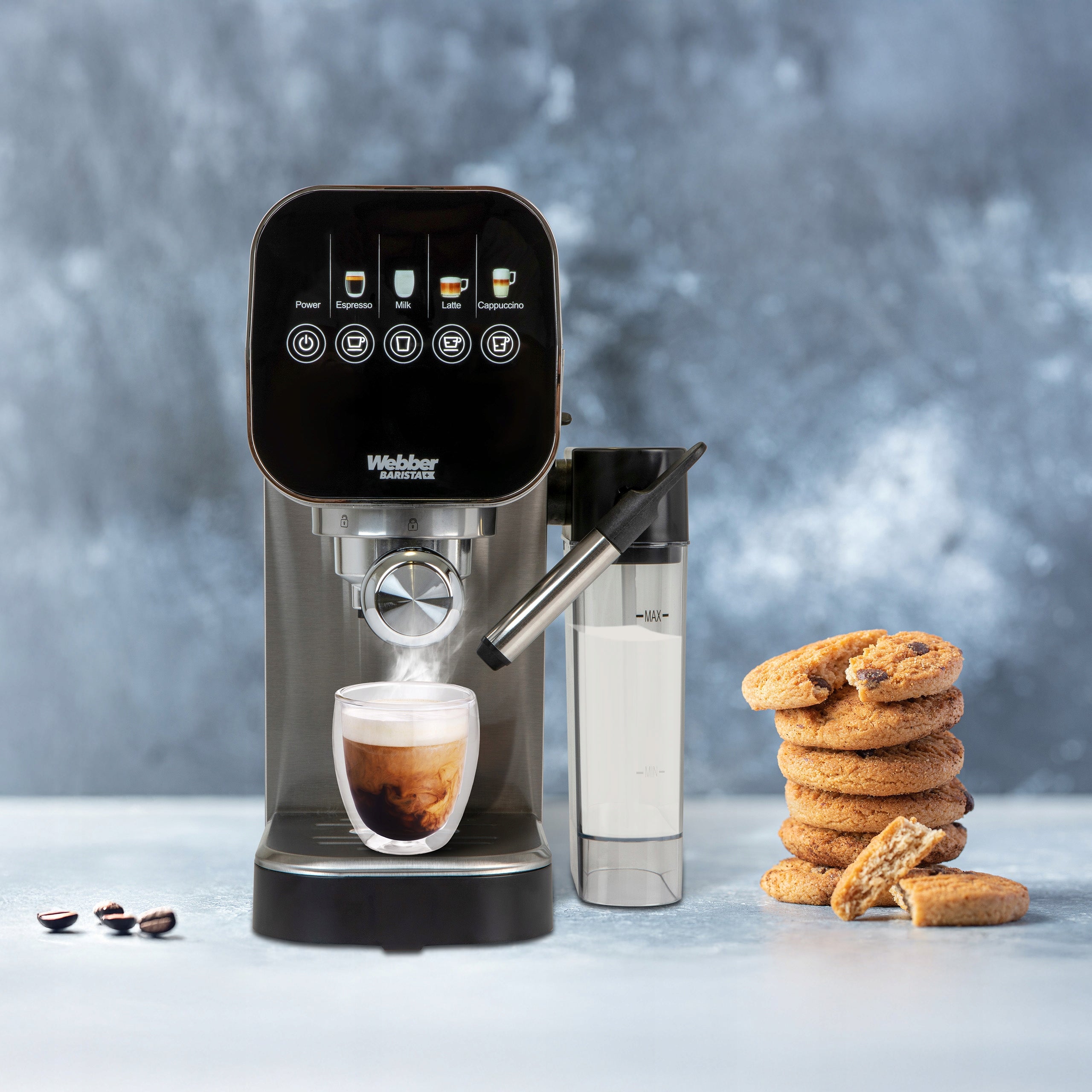 PRESSURE COFFEE MAKER SEMI-AUTOMATIC FLASK WEBBER 20 BAR H5 Manufacturer code 05H5 EKSPRES