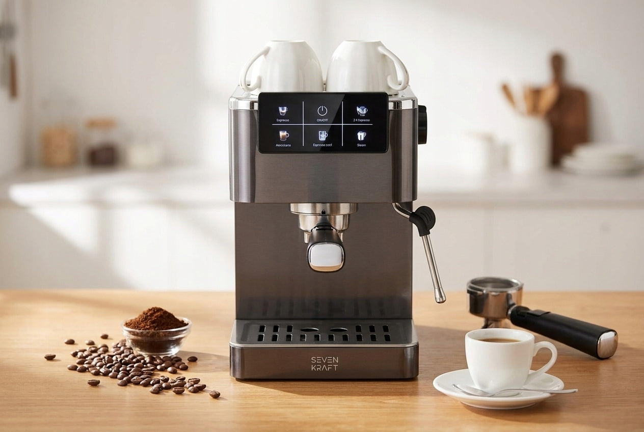 PRESSURE COFFEE MAKER WITH FROTHER AUTOMATIC FLASK 20 BAR Manufacturer code sk_4394