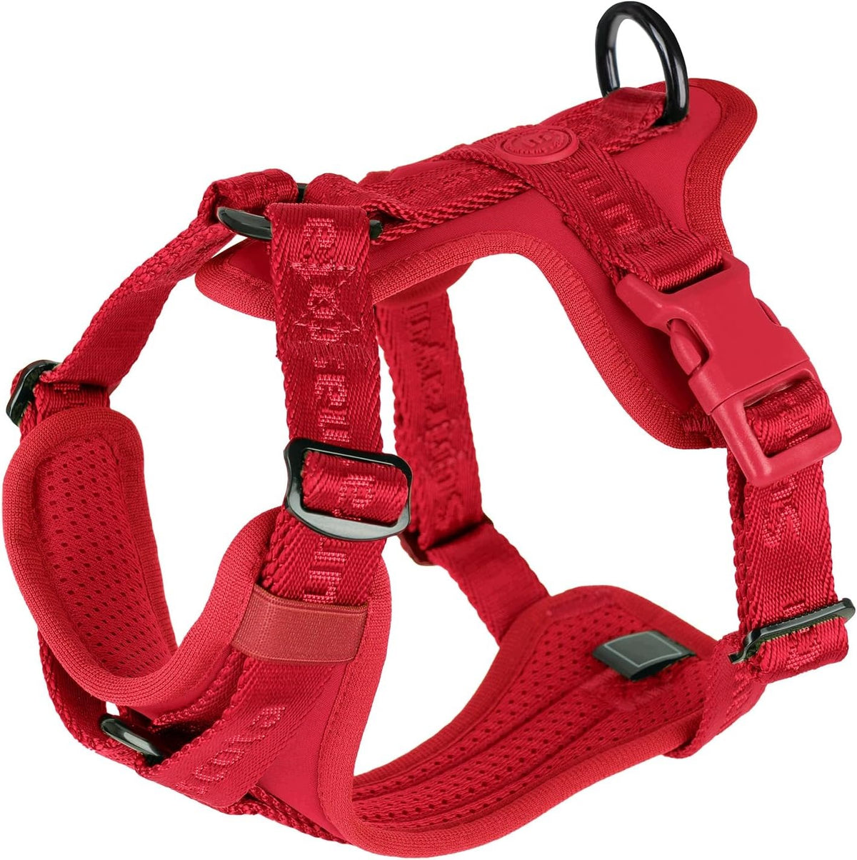 PRESSURE-FREE DOG HARNESS NO PULL BREATHABLE ADJUSTABLE S BURGUNDY